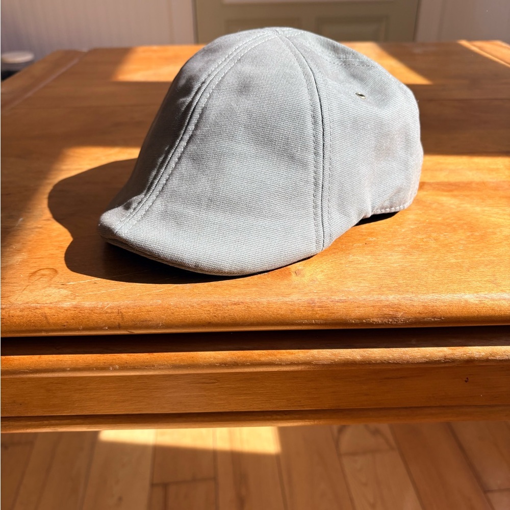 Men's Gray Cotton Newsboy Cap